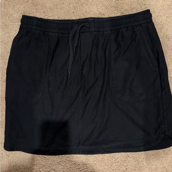 Athleta Black Skirt with Drawstring - Picture 1 of 4